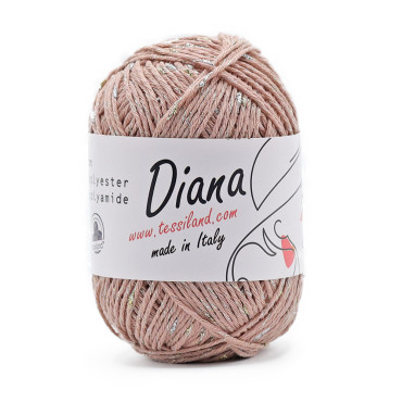 Diana misto cotone lurex gomitolo 50g Antico