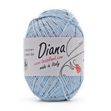 Diana mélange coton lurex pelote 50g Polvere