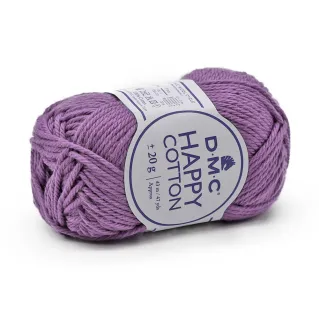 Happy Cotton algodón para amigurumi ovillo 20g 756 prugna