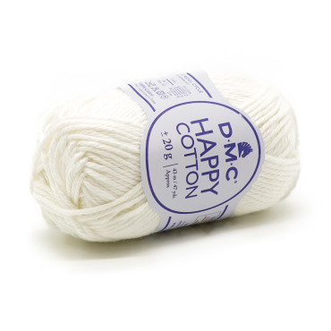 Happy Cotton cotone per amigurumi gomitolo 20g 761 panna