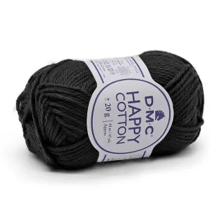 Happy Cotton cotton for amigurumi 20g ball 775 nero