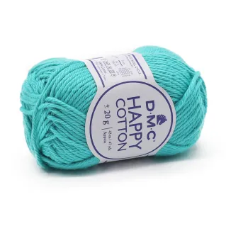 Happy Cotton algodón para amigurumi ovillo 20g 784 acquamarina