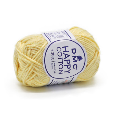 Happy Cotton cotone per amigurumi gomitolo 20g 787 paglierino