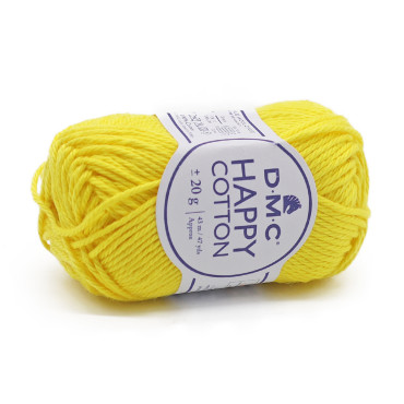 Happy Cotton cotone per amigurumi gomitolo 20g 788 limone