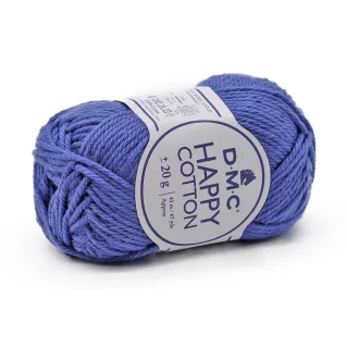 Happy Cotton coton pour amigurumi pelote 20g 798 blu