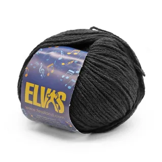 Elvis wool blend yarn ball 50g Black