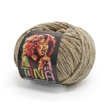 Tina misto lana sfumato gomitolo 50g Beige