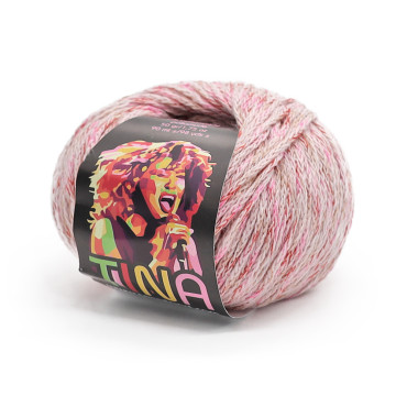 Tina misto lana sfumato gomitolo 50g Cipria rosa