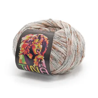 Tina shaded wool blend yarn ball 50g Panna pastello