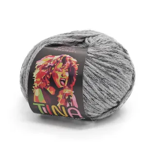 Tina shaded wool blend yarn ball 50g Perla ghiaia