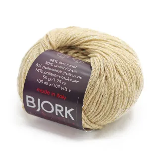 Bjork mélange laine lurex pelote 50g Beige