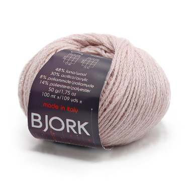 Bjork misto lana lurex gomitolo 50g Cipria