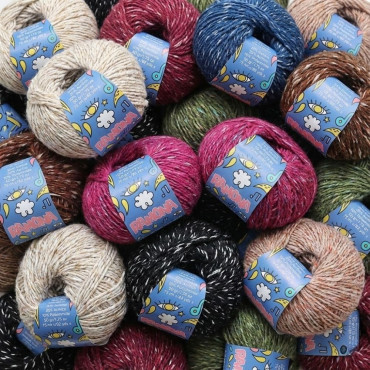 Ramona misto mohair lana inserto caramella gomitolo 50g