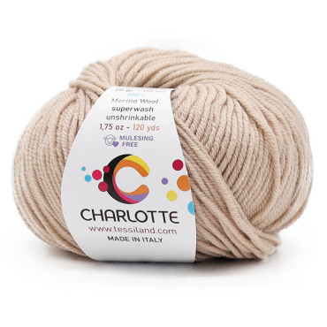 Charlotte laine mérinos extrafine pelote 50g Beige
