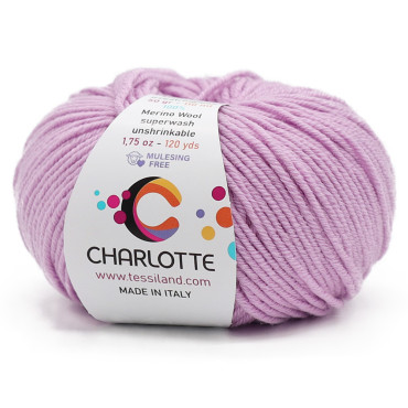 Charlotte extrafine merino wool 50g ball Ciclamino