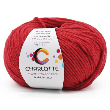 Charlotte lana merina extrafina ovillo 50g Ciliegia