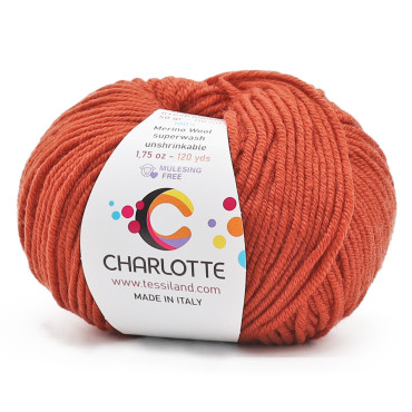Charlotte lana merina extrafina ovillo 50g Coccio