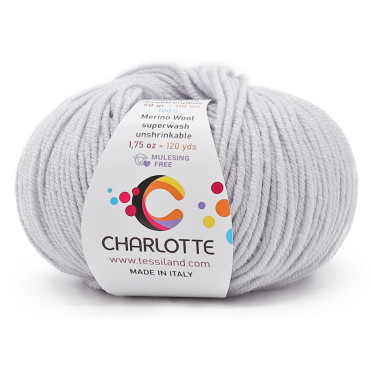 Charlotte laine mérinos extrafine pelote 50g Ghiaccio
