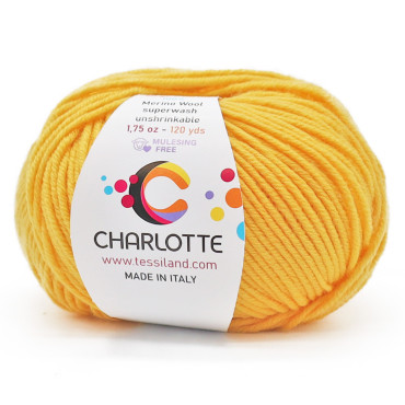 Charlotte extrafine merino wool 50g ball Giallo
