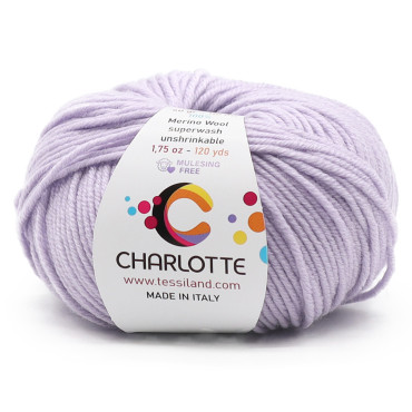 Charlotte laine mérinos extrafine pelote 50g Glicine