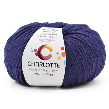 Charlotte laine mérinos extrafine pelote 50g Marine