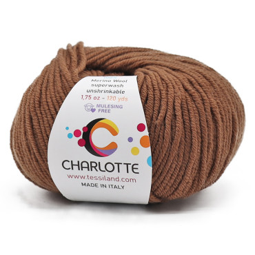 Charlotte lana merina extrafina ovillo 50g Nutella