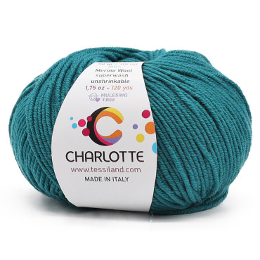 Charlotte laine mérinos extrafine pelote 50g Pavone