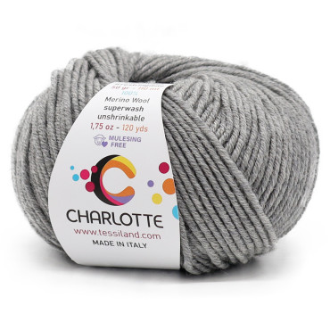 Charlotte lana merina extrafina ovillo 50g Perla