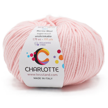 Charlotte lana merinos extrafine gomitolo 50g Rosa
