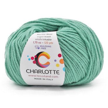 Charlotte extrafine merino wool 50g ball Smeraldo