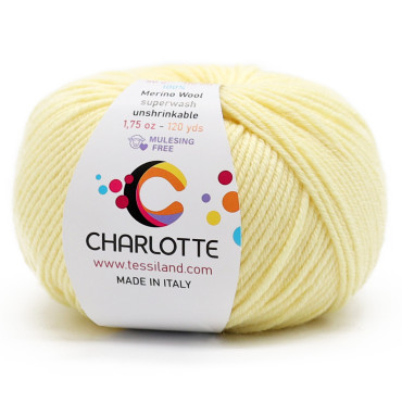 Charlotte extrafine merino wool 50g ball Vaniglia