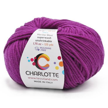 Charlotte laine mérinos extrafine pelote 50g Viola