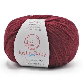 Justin BabyPro extrafine merino wool ball 50g Amarena