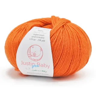Justin BabyPro extrafine merino wool ball 50g Arancio