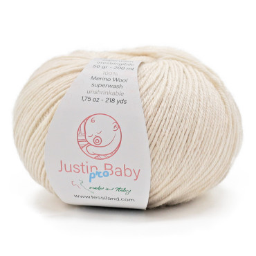 Justin BabyPro lana merinos extrafine gomitolo 50g Beige