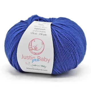 Justin BabyPro extrafine merino wool ball 50g Bluette