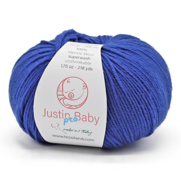 Justin BabyPro lana merinos extrafine gomitolo 50g Bluette