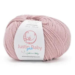 Justin BabyPro extrafine merino wool ball 50g Blush