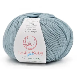 Justin BabyPro lana merinos extrafine ovillo 50g Carta zucchero