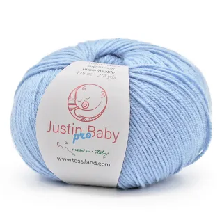 Justin BabyPro laine mérinos extrafine pelote 50g Cielo