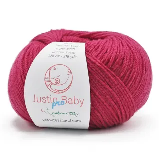 Justin BabyPro extrafine merino wool ball 50g Fucsia