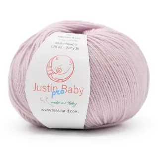 Justin BabyPro lana merinos extrafine ovillo 50g Gelso