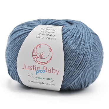 Justin BabyPro lana merinos extrafine gomitolo 50g Jeans