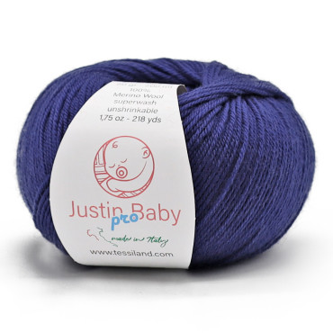 Justin BabyPro lana merinos extrafine gomitolo 50g Marine