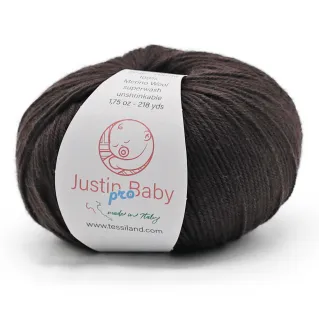Justin BabyPro extrafine merino wool ball 50g Brown