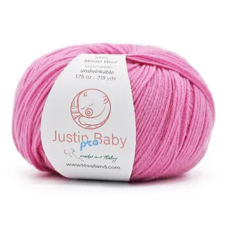 Justin BabyPro lana merinos extrafine ovillo 50g Orchidea