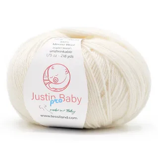 Justin BabyPro laine mérinos extrafine pelote 50g Panna