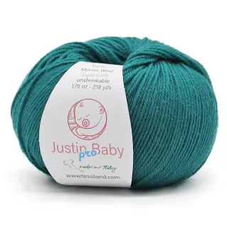 Justin BabyPro laine mérinos extrafine pelote 50g Pavone