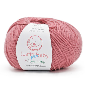 Justin BabyPro lana merinos extrafine gomitolo 50g Peonia