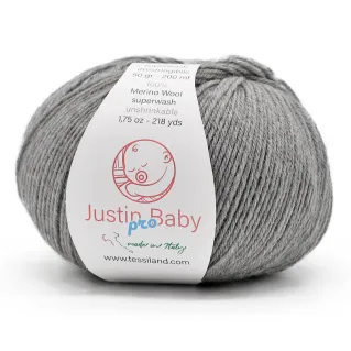 Justin BabyPro extrafine merino wool ball 50g Perla